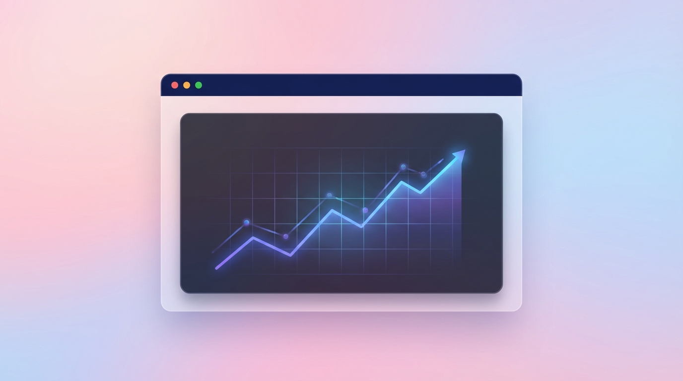 Abstract representation of technology adoption and growth metrics
