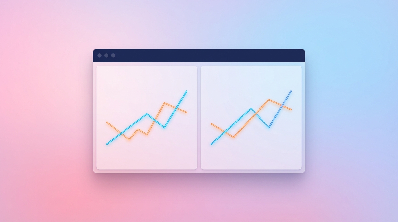 Data visualization of intersecting metrics representing the AI productivity paradox.