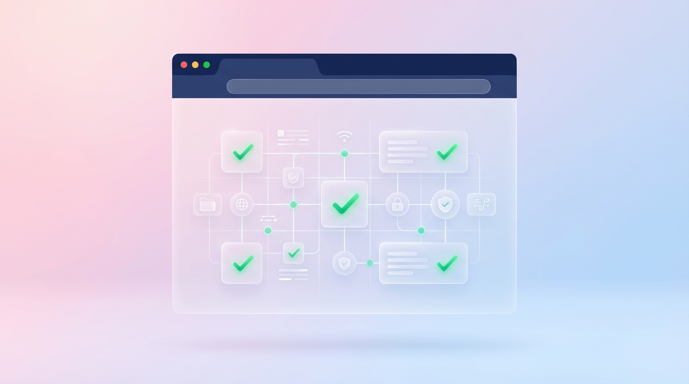 Abstract dashboard illustrating modern enterprise security procurement and RFP requirements